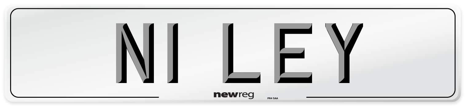 N1 LEY Number Plate from New Reg